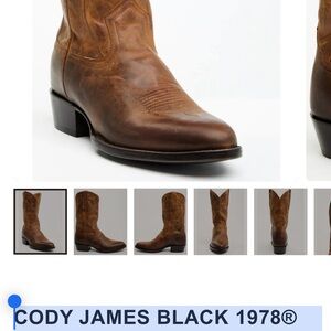 Cody James New Classic Brown Western Dress Boots Chapman Roundtoe